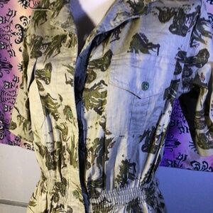 Vintage Safari Adventure Dress